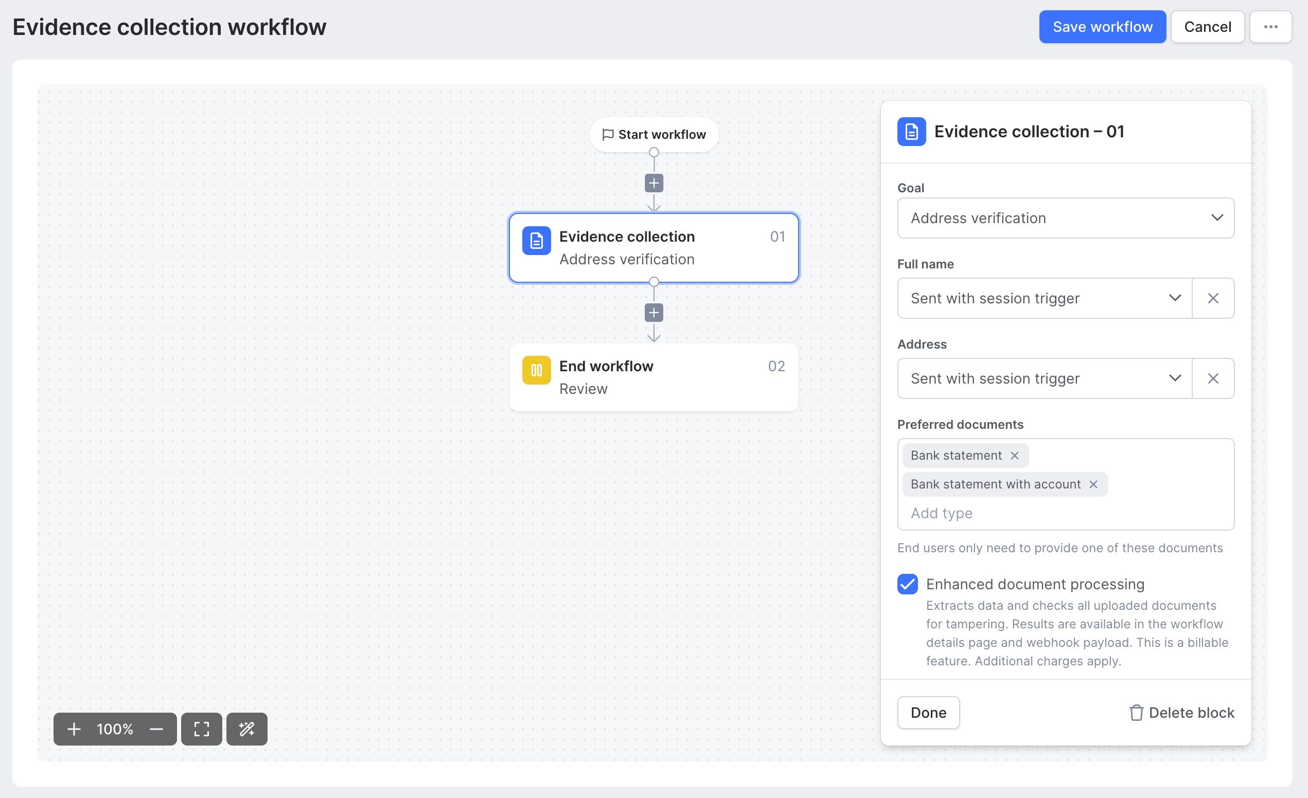 Evidence Collection Workflow